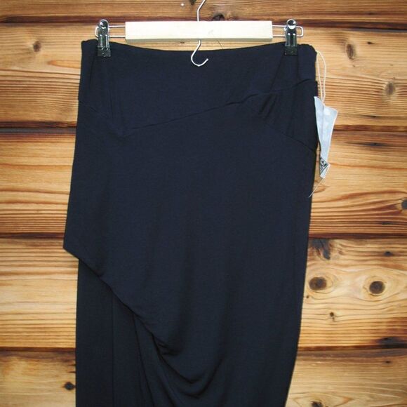NWT Young Fabulous & Broke Sassy Asymmetrical Maxi Skirt in Dark Blue - Picture 6 of 10